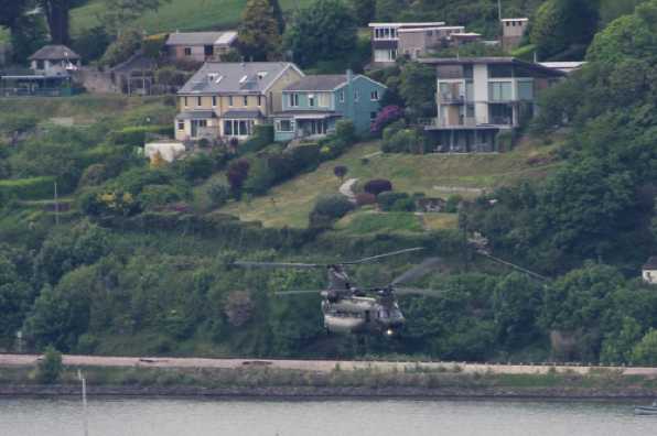 21 May 2020 - 19-32-52 
I don't think anyone around here is going to complain to any senior officer. Eh ?
That's Bridge Road in the background.
----------------------
Super low past Dartmouth RAF Chinook ZH902